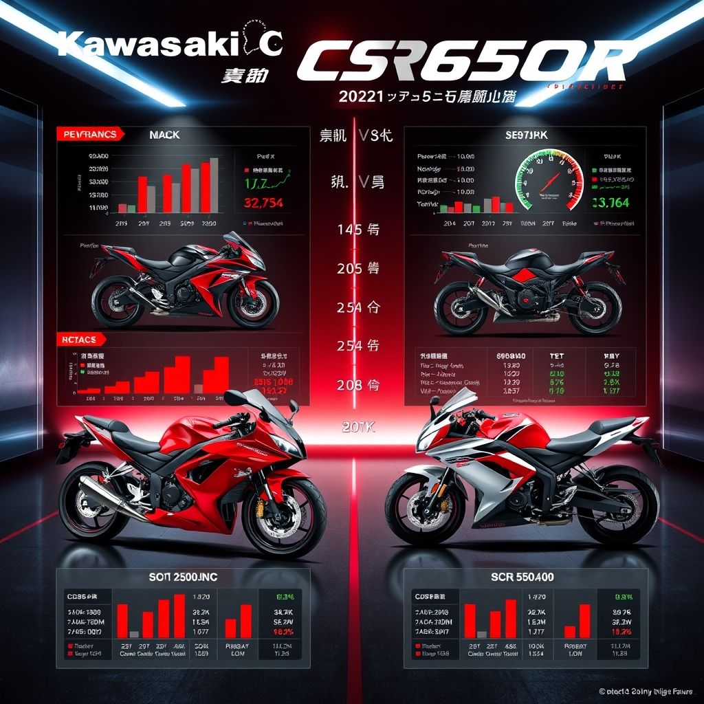 เปรียบเทียบสมรรถนะ CBR650R กับรุ่นอื่น